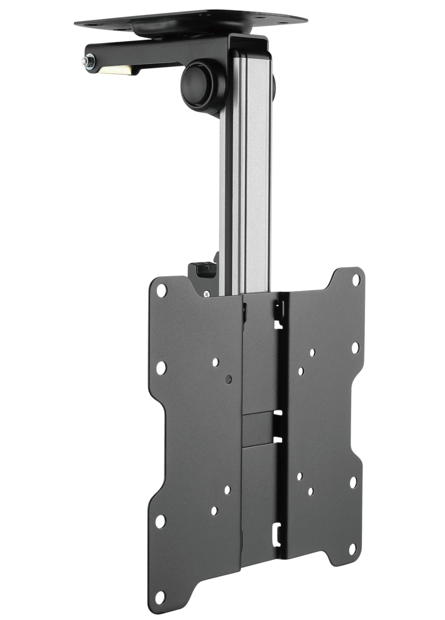Techly Befestigungskit (Deckenhalterung) - für LCD TV - Stahl - Schwarz, Silber - Bildschirmgröße: 43.2-94 cm (17"-37")