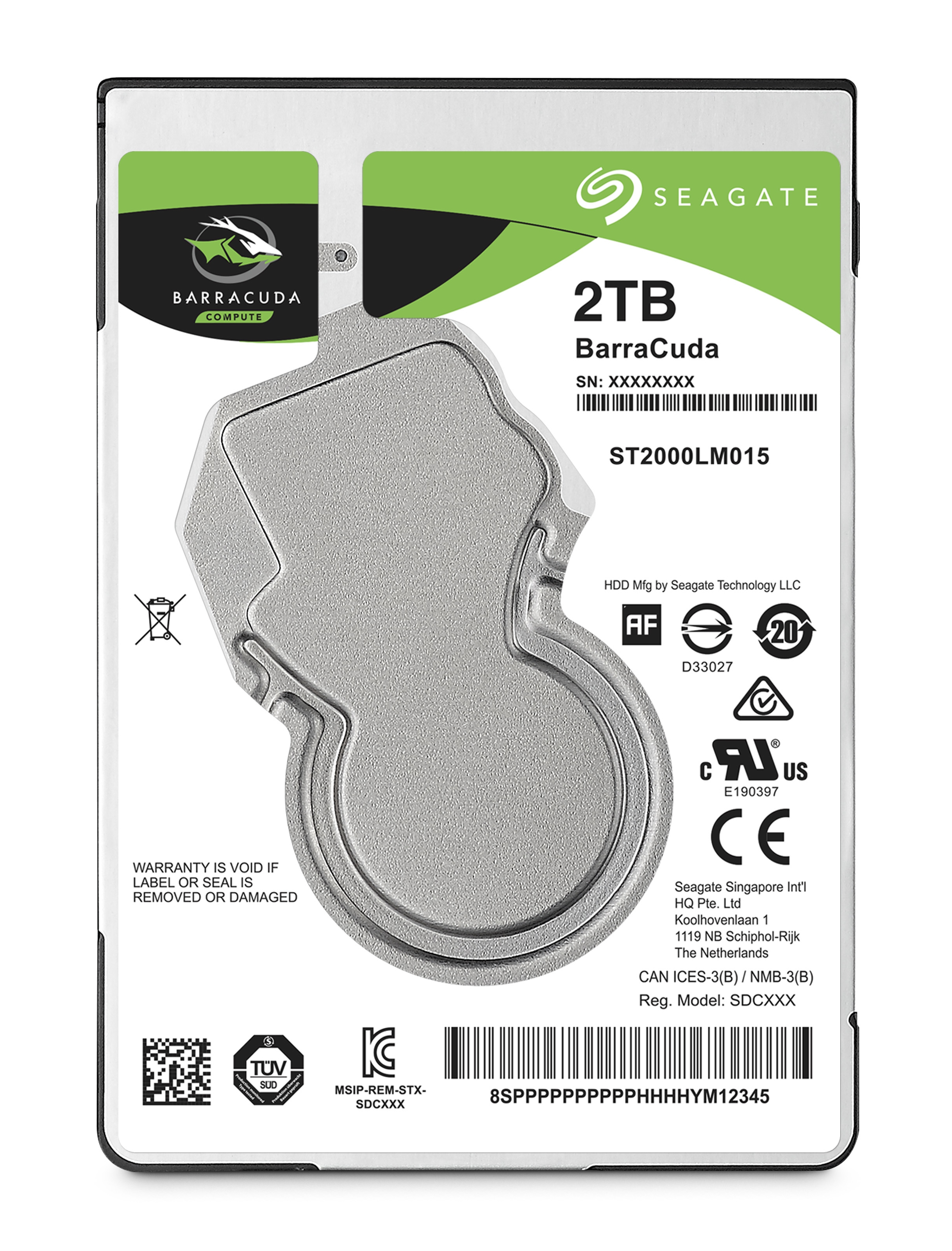 Seagate Guardian BarraCuda ST2000LM015 - Festplatte - 2 TB - intern - 2.5" (6.4 cm)