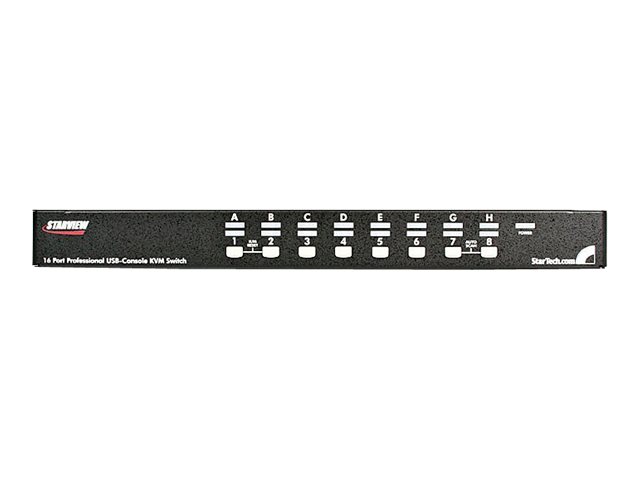 StarTech.com 16-Port USB PS/2 KVM-Switch mit OSD zur Rackmontage