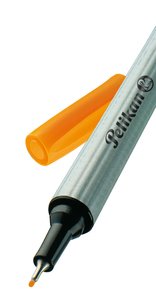 Pelikan 96 - Orange - Fein - Orange - Silber - Rund - Metall - 0,4 mm