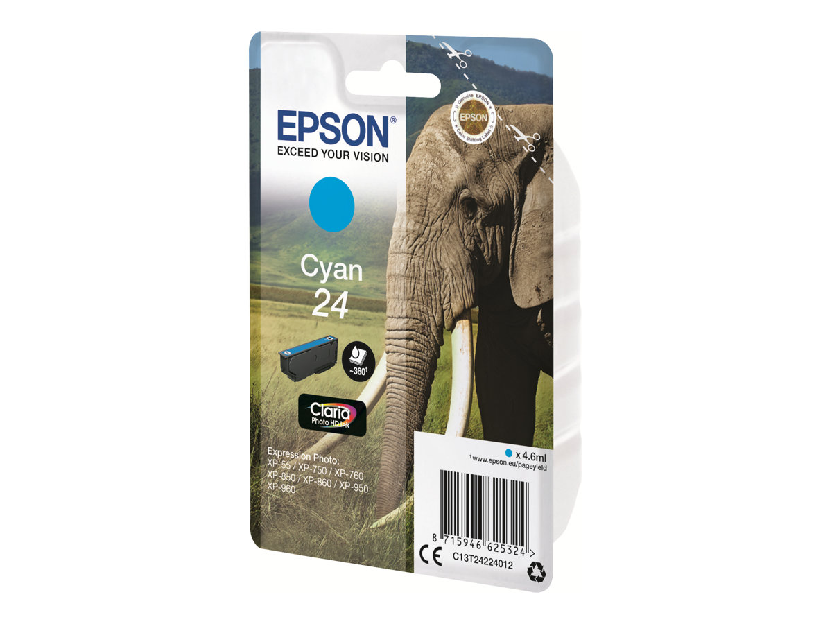 Epson 24 - 4.6 ml - Cyan - Original - Tintenpatrone