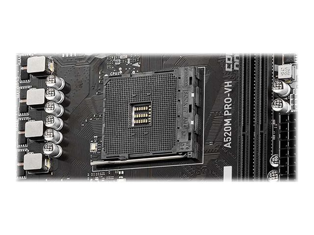 MSI A520M PRO-VH - Motherboard - micro ATX - Socket AM4 - AMD A520 Chipsatz - USB 3.2 Gen 1 - Gigabit LAN - Onboard-Grafik (CPU erforderlich)