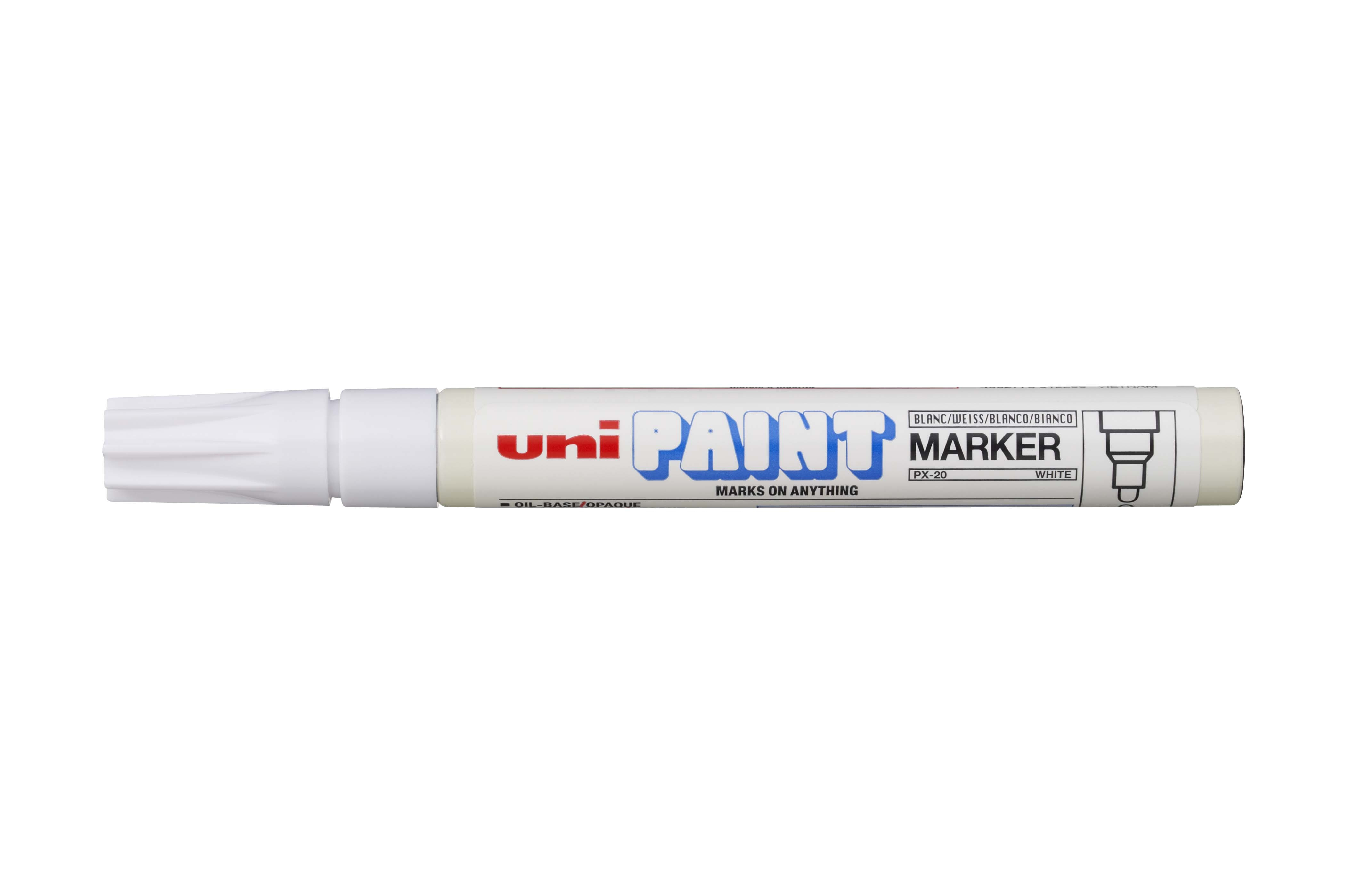 FABER-CASTELL Permanent-Marker PAINT PX-20 weiß Strichstärke 2.2 - 2.8 mm