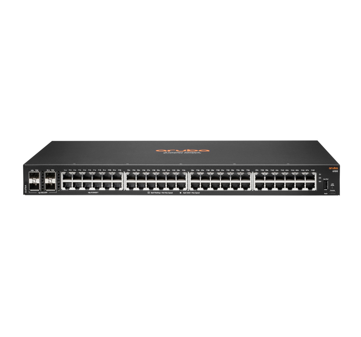 HPE Aruba 6100 48G 4SFP+ Switch - Switch - managed