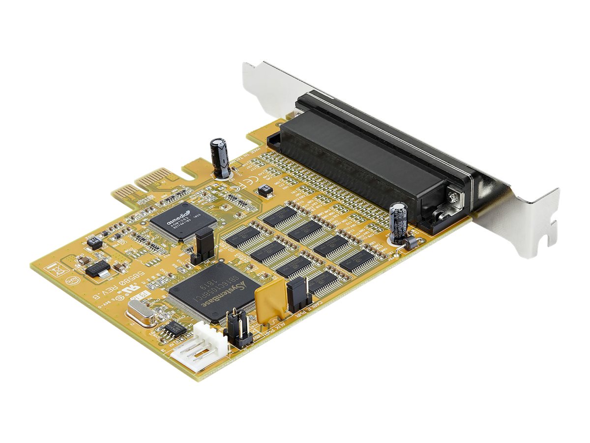 StarTech.com 8 Port PCI Express Karte - PCIe RS232 Erweiterungskarte - 16C1050 UART - Windows & Linux (PEX8S1050)