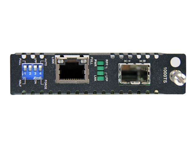 3117813000 StarTech.com Gigabit Ethernet LWL / Glasfaser Medienkonverter Kartenmodul mit SFP - 1000 Mbit Multimode Gigabit Ethernet Medienkonverter - Medienkonverter - GigE - 1000Base-TX - RJ-45 / SFP (mini-GBIC)