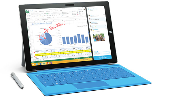 Microsoft Bildschirmschutz für Tablet - glass