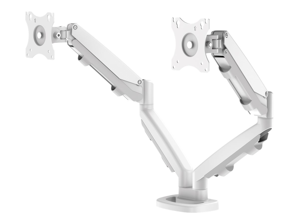 Fellowes Befestigungskit - einstellbarer Doppelarm - für 2 Monitore - Metall - weiß, RAL 9016 - Bildschirmgröße: 25.4-76.2 cm (10"-39")