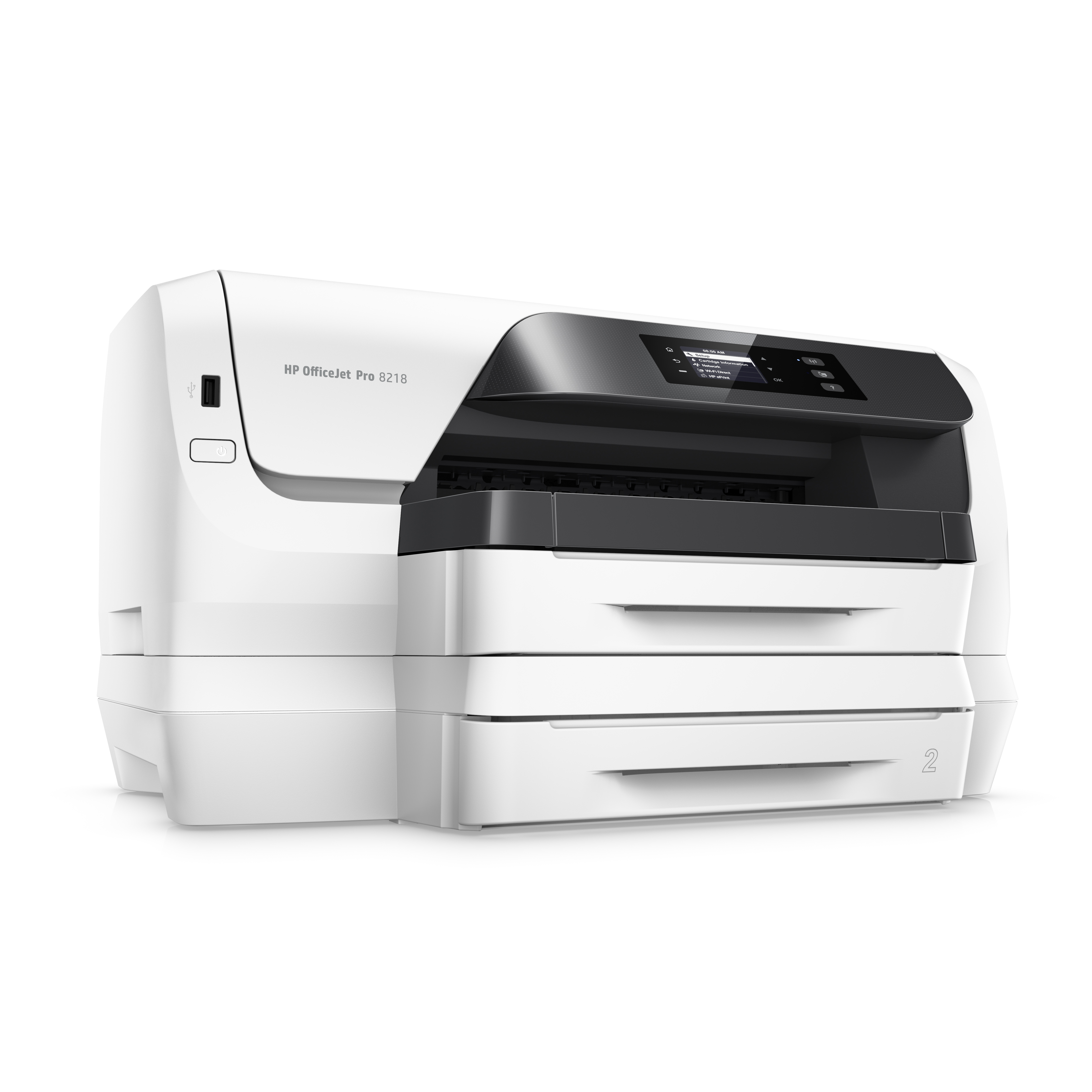 HP Officejet Pro 8218 - Drucker - Farbe - Duplex - Tintenstrahl - A4 - 1200 x 1200 dpi - bis zu 20 Seiten/Min. (einfarbig)/