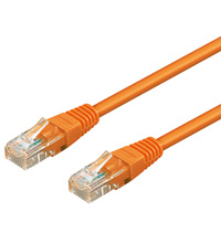 Goobay 0.5m 2xRJ-45 Cable - 0,5 m - RJ-45 - RJ-45 - Orange