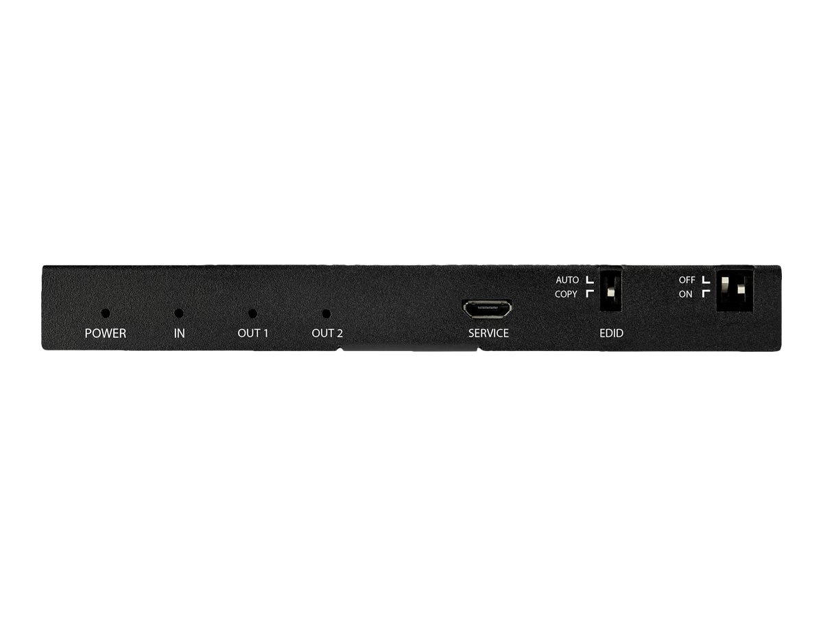 StarTech.com 2 Port HDMI Splitter (4K 60Hz, mit Scaler, HDCP 2.2, EDID Emulation, 7.1 Surround Sound)