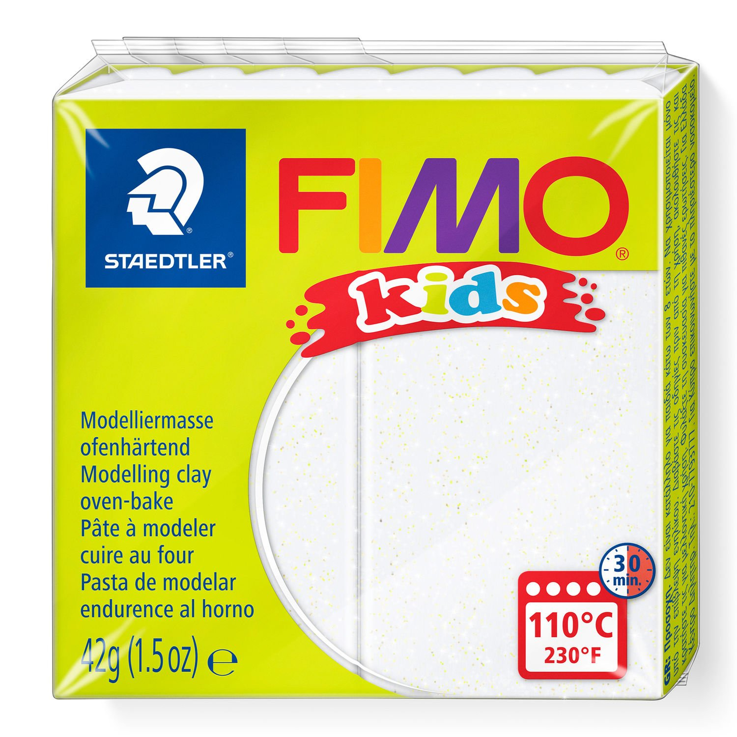 STAEDTLER FIMO 8030 - Knetmasse - Weiß - Kinder - 1 Stück(e) - Glitter white - 1 Farben