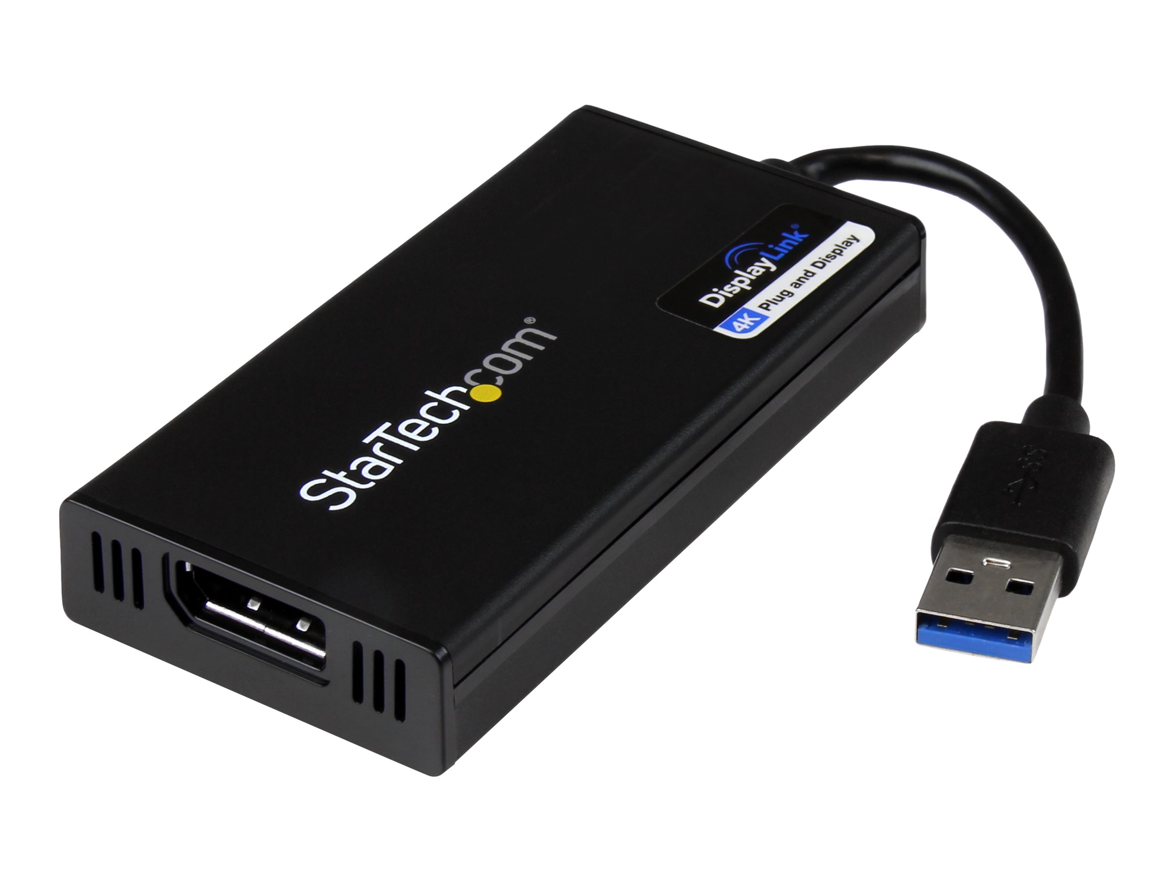 StarTech.com USB 3.0 auf Displayport Adapter - Externe Monitor Grafikkarte DisplayLink zertifiziert - Ultra HD 4k - USB/DisplayPort-Adapter - TAA-konform - USB Typ A (M)