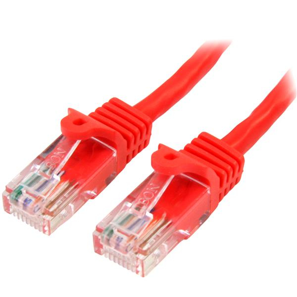 StarTech.com CAT5e Cable - 7 m Red Ethernet Cable - Snagless - CAT5e Patch Cord - CAT5e UTP Cable - RJ45 Network Cable - Patch-Kabel - RJ-45 (M)
