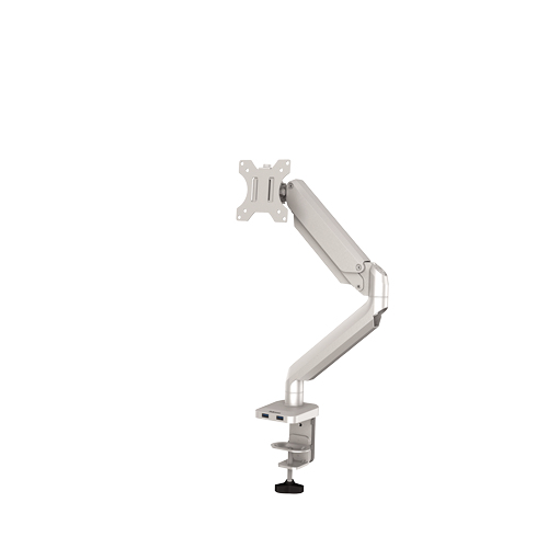 Fellowes Platinum Series - Befestigungskit - einstellbarer Arm - für Monitor - Aluminium - Silber - Bildschirmgröße: bis zu 68,6 cm (bis zu 27 Zoll)
