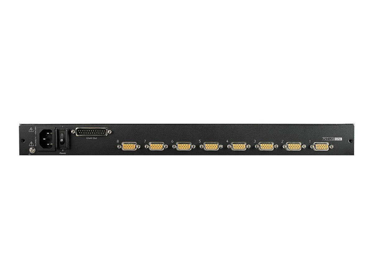 APC LCD Console - KVM-Konsole mit KVM-Switch - 8 Anschlüsse - PS/2 - 43.2 cm (17")