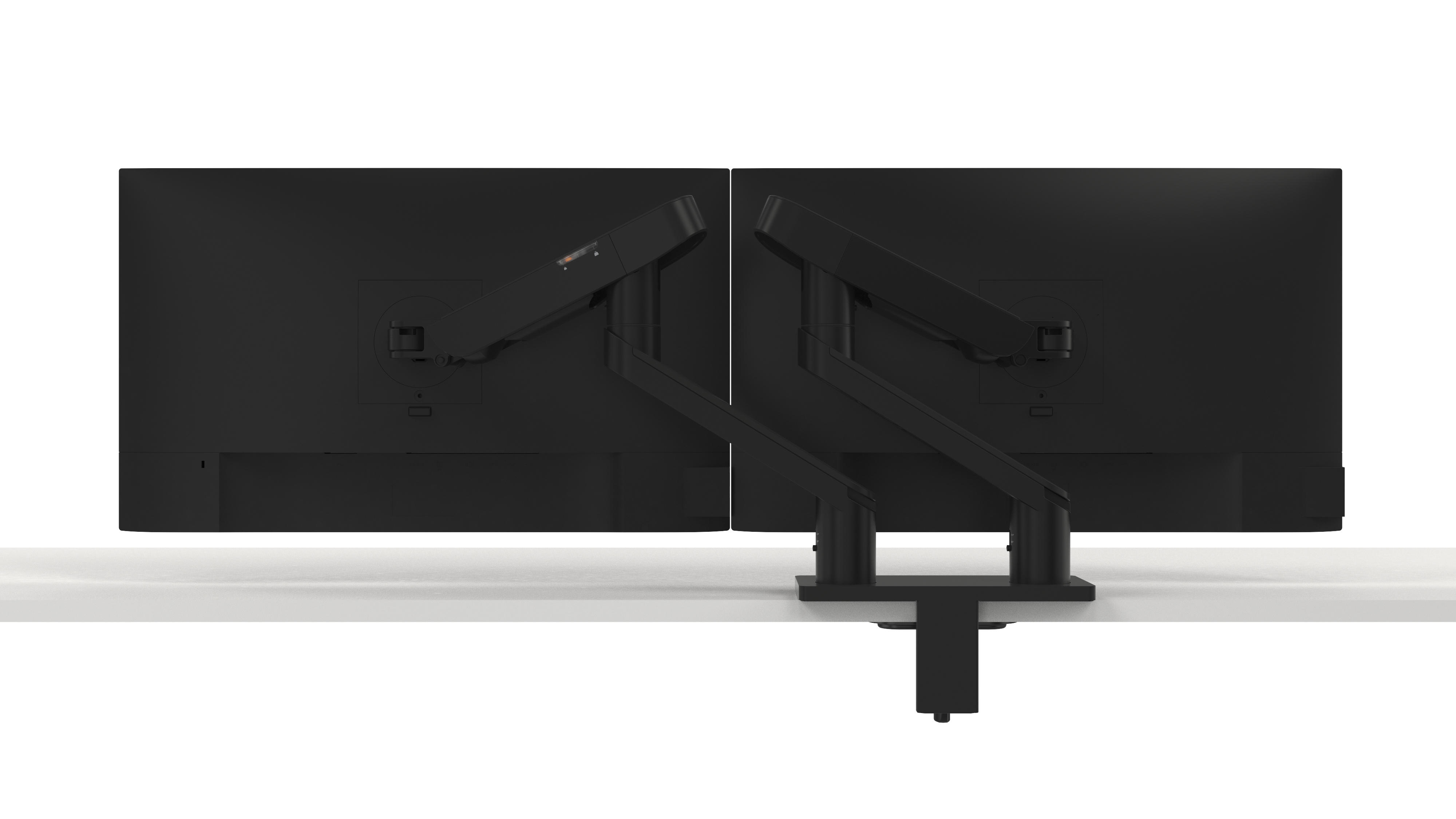 Dell Dual Monitor Arm - MDA20 - Befestigungskit - einstellbarer Arm - für 2 LCD-Displays - Schwarz - Bildschirmgröße: 48.3-68.6 cm (19"-27")