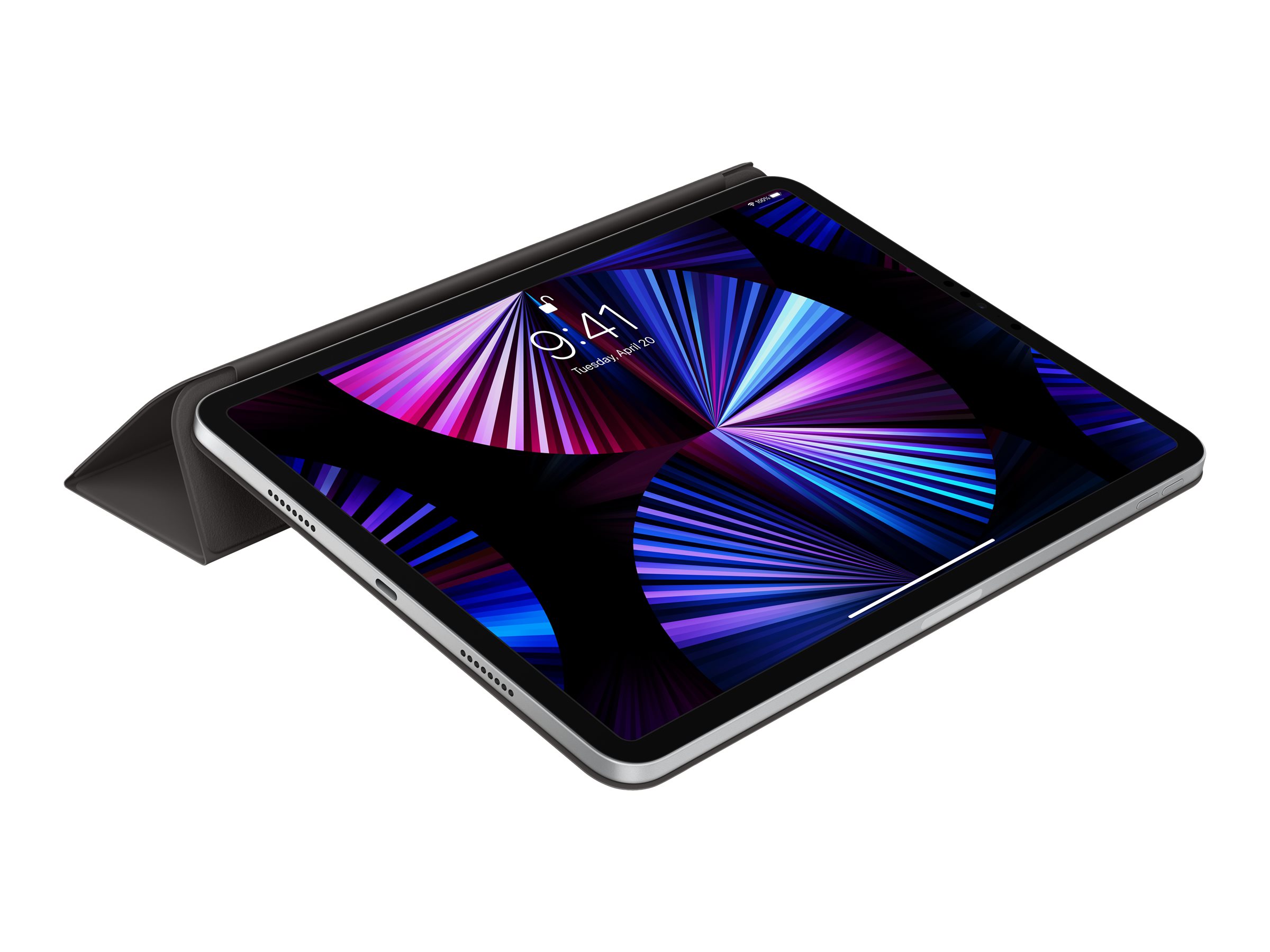 Apple Smart - Flip-Hülle für Tablet - Polyurethan - Schwarz - 11" - für 11-inch iPad Pro (1. Generation, 2. Generation, 3. Generation)