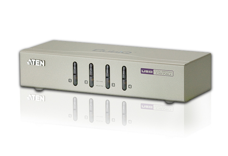 ATEN CS74U - KVM-/Audio-Switch - 4 x KVM/Audio