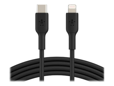 Belkin BOOST CHARGE - Lightning-Kabel - 24 pin USB-C männlich zu Lightning männlich - 1 m - Schwarz - USB-Stromversorgung (18 W)