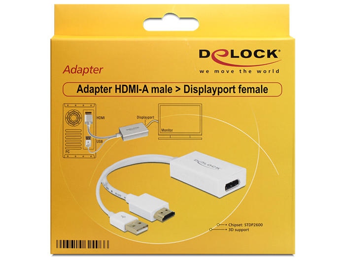 Delock Videokonverter - HDMI, DisplayPort - DisplayPort