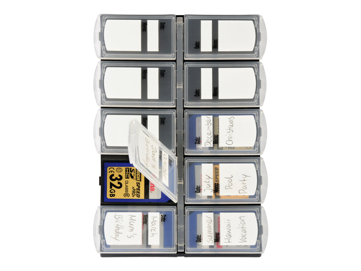 Hama Memory Card Organizer - Speichertasche - Kapazität: 10 Speicherkarten