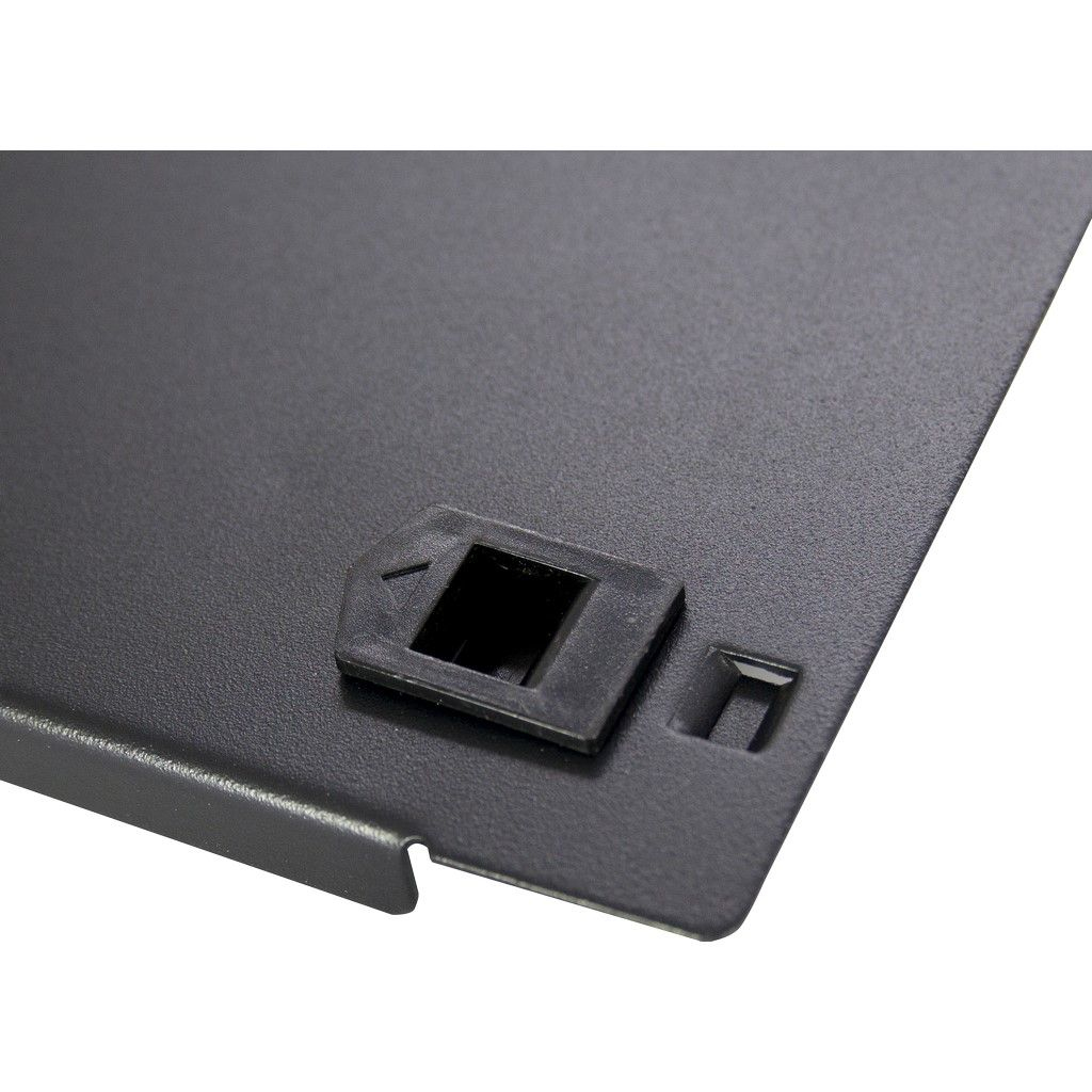Inter-Tech Blindplatte - Schwarz, RAL 9005 - 1U - 48.3 cm (19")