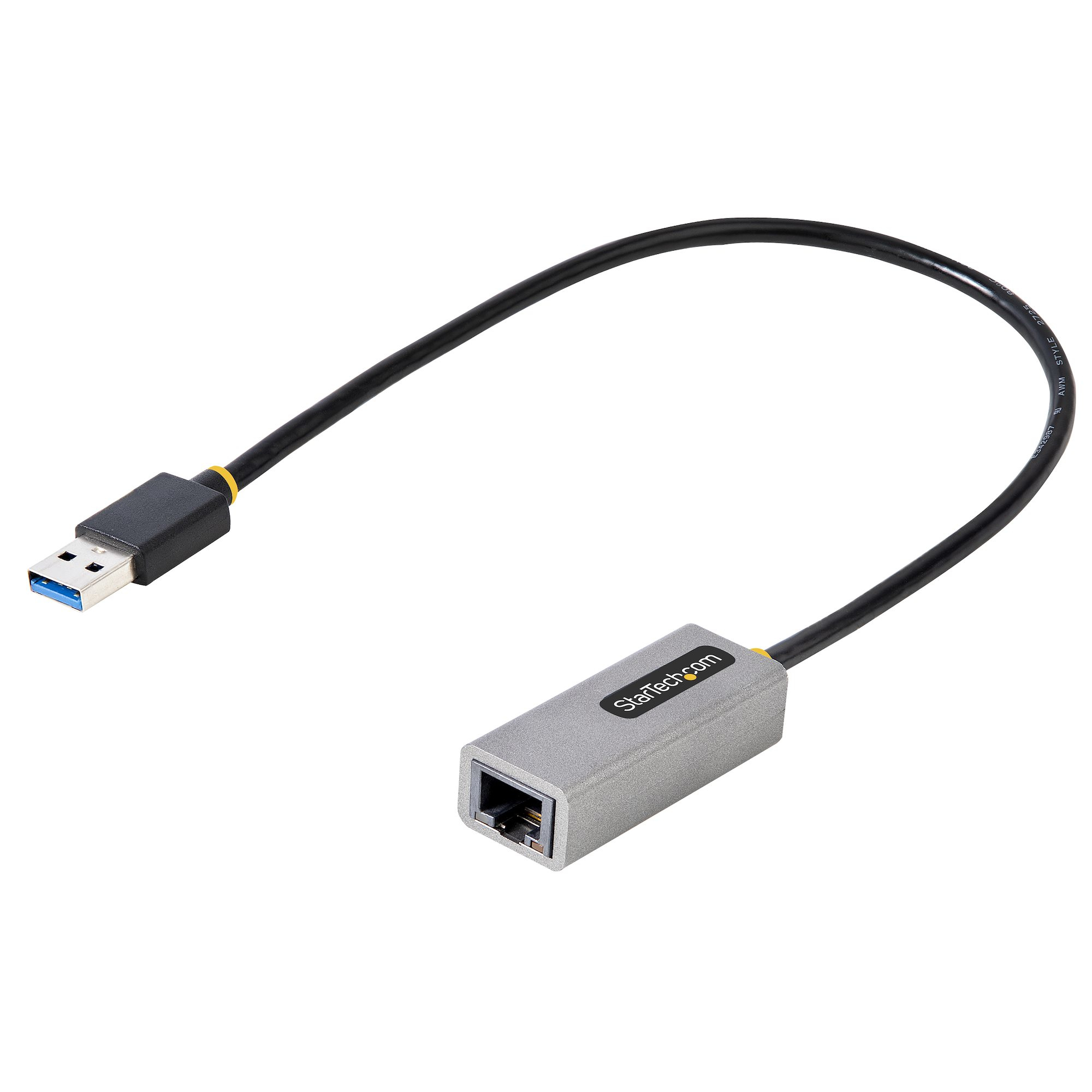 StarTech.com USB 3.0 Gigabit Ethernet Adapter, USB 3.0 zu 10/100/1000 Netzwerkadapter für Laptops, 30cm angeschlossenes Kabel, USB zu RJ45/LAN Adapter, NIC Adapter, Win, MacOS und Chrome  (USB31000S2)