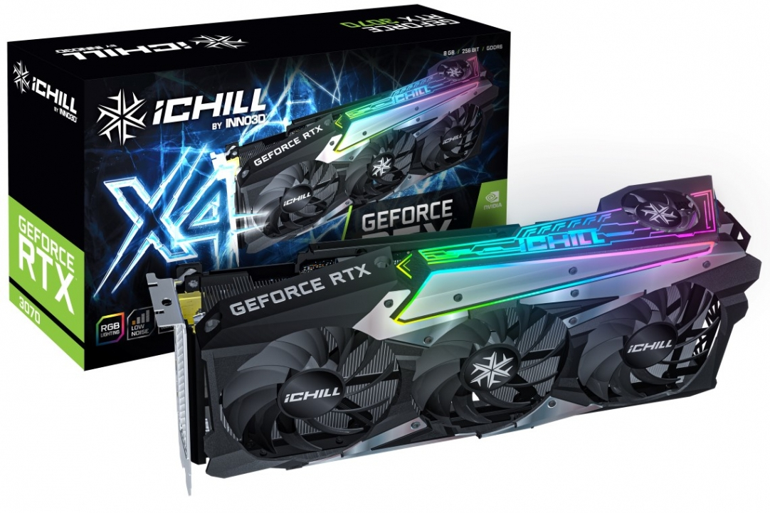 Inno3D GeForce RTX 3070 iCHILL X4 LHR - Grafikkarten