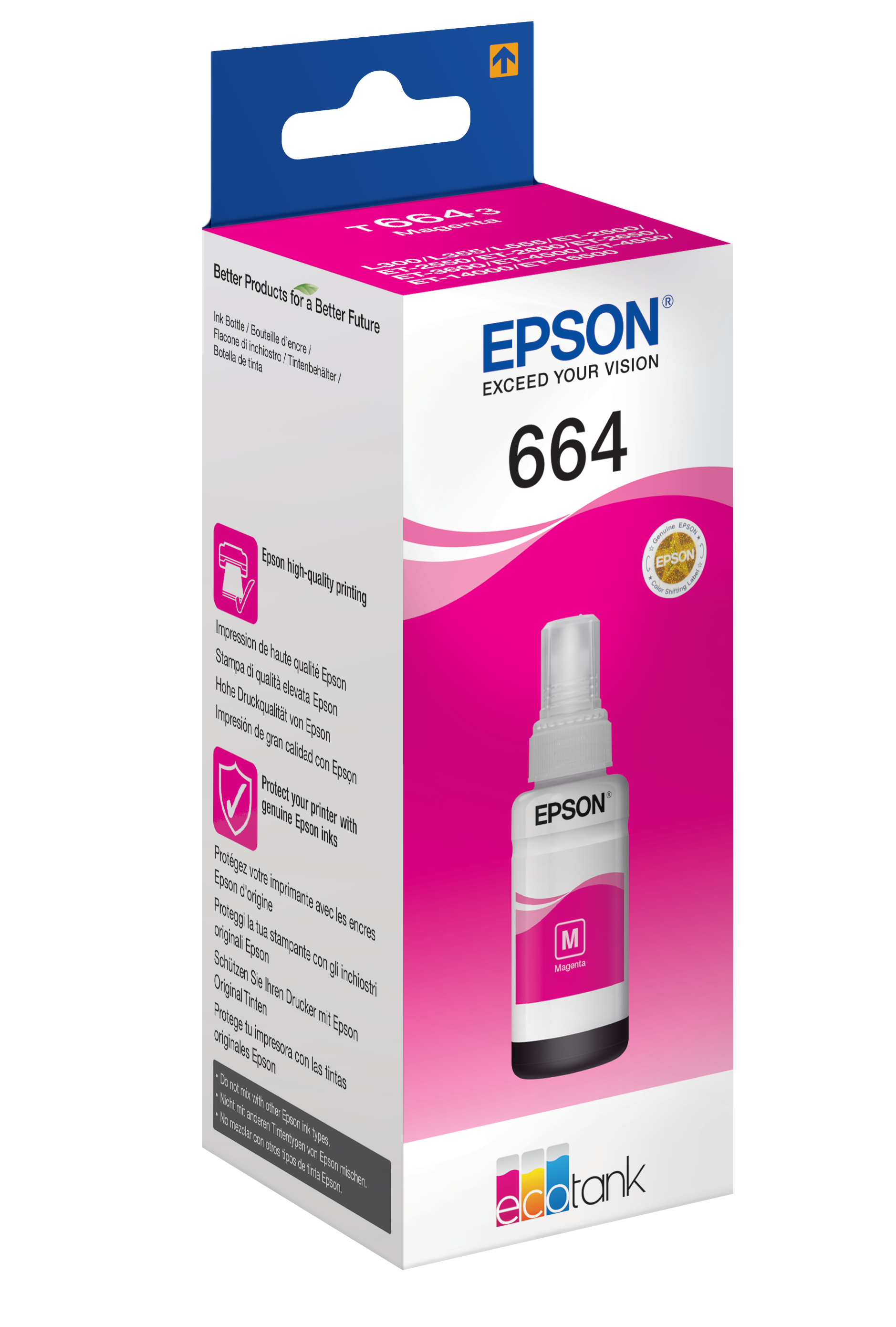 Epson T6643 - 70 ml - Magenta - Original - Nachfülltinte