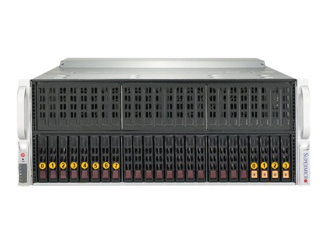 Supermicro A+ Server 4124GS-TNR - Server - Rack-Montage - 4U - zweiweg - keine CPU - RAM 0 GB - SATA/PCI Express - Hot-Swap 6.4 cm (2.5")