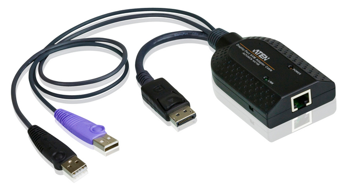 ATEN KA7169 DisplayPort USB Virtual Media KVM Adapter Cable with Smart Card Reader (CPU Module)
