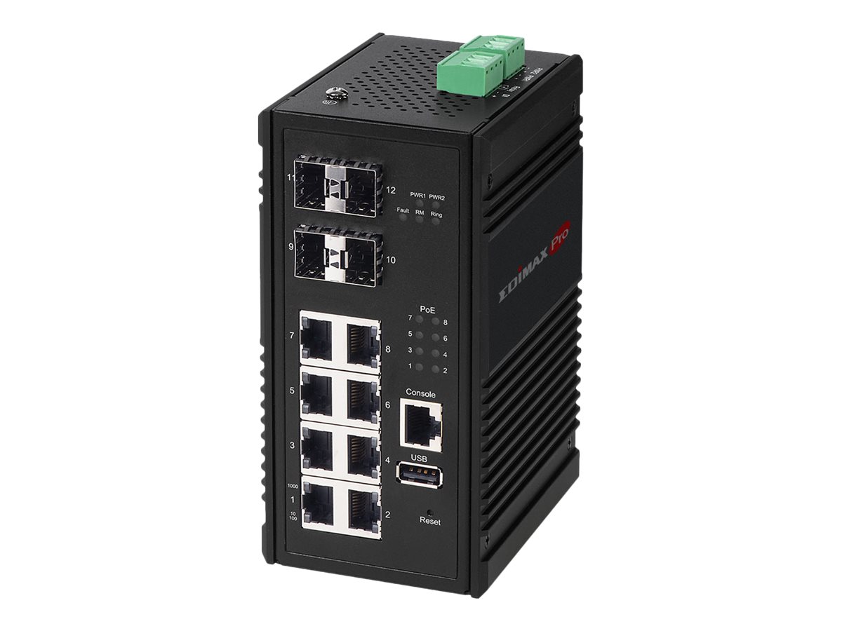 Edimax Pro IGS-5408P - Switch - Smart - 8 x 10/100/1000 (PoE+)