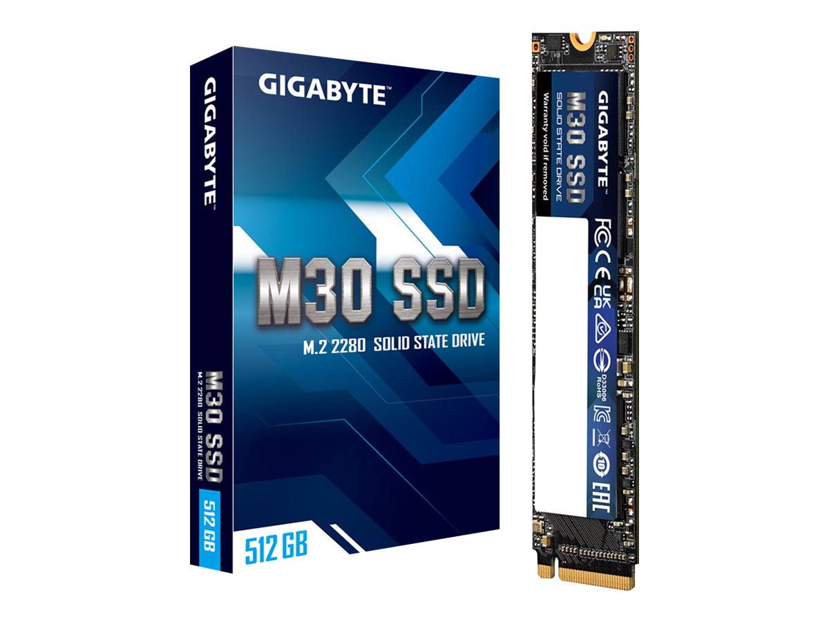 Gigabyte M30 - SSD - 512 GB - intern - M.2 2280 - PCIe 3.0 x4 (NVMe)