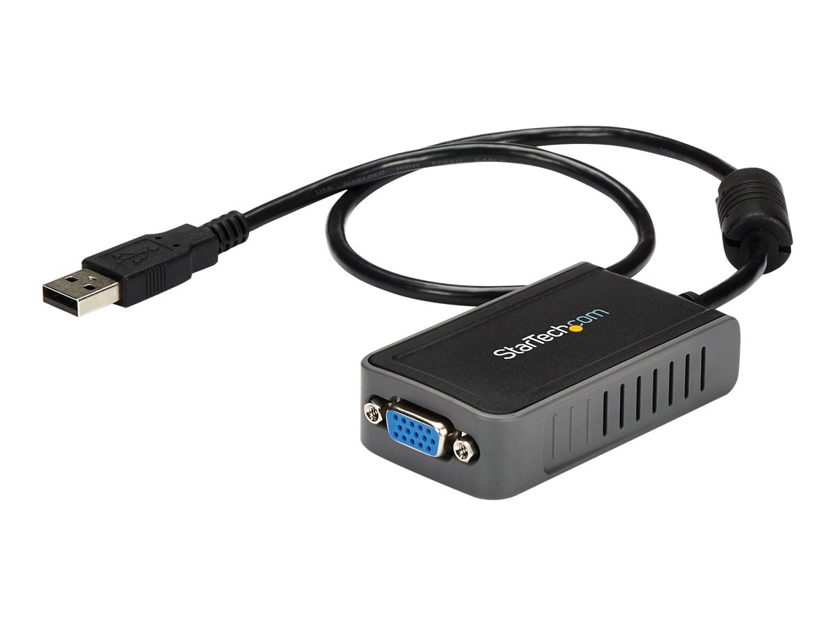 StarTech.com USB auf VGA Video Adapter - Externe Multi Monitor Grafikkarte - 1440x900 - Videoadapter - TAA-konform - USB männlich zu HD-15 (VGA)