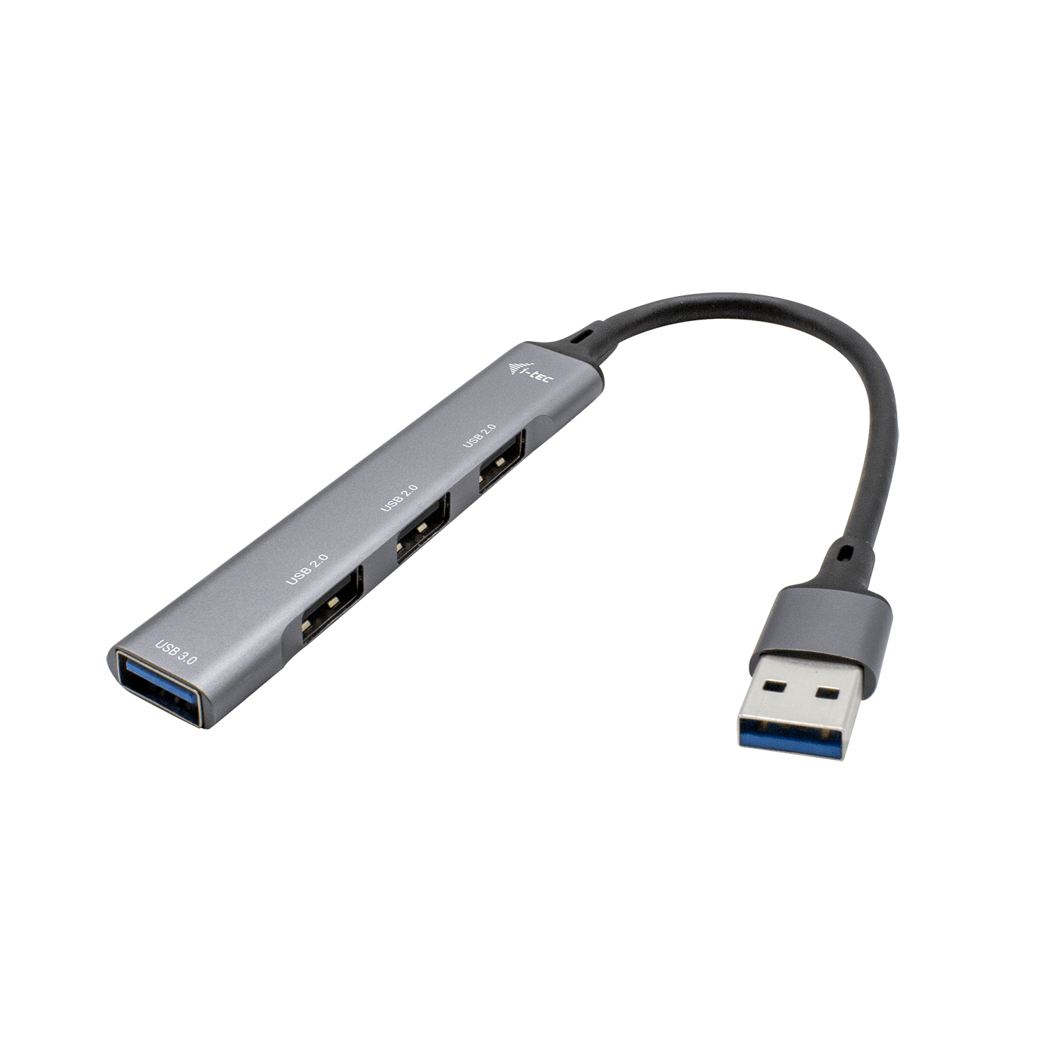 i-tec USB 3.0 Metal HUB - Hub - 1 x SuperSpeed USB 3.0 + 3 x USB 2.0