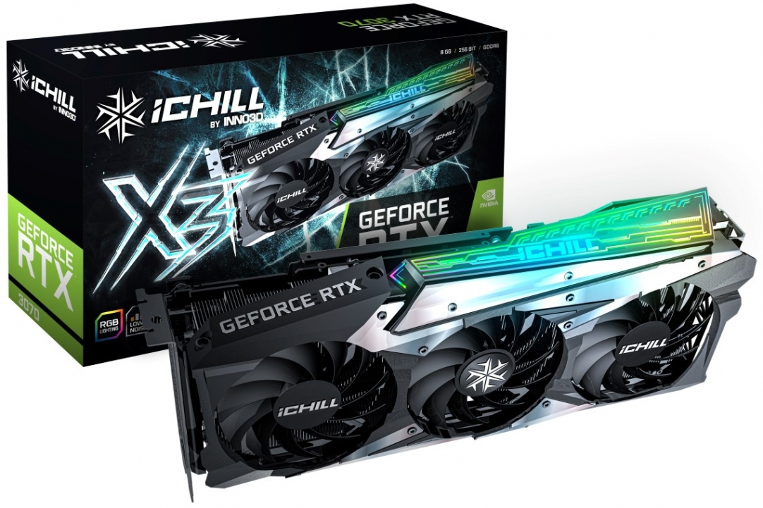 Inno3D GeForce RTX 3070 iChill X3 LHR - Grafikkarten