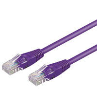 Goobay 2m 2xRJ-45 Cable - 2 m - RJ-45 - RJ-45 - Violett