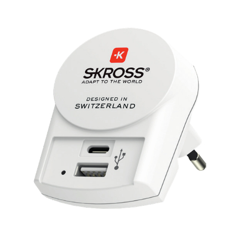 SKROSS PRO+ USB (A+C) World ohne CH/I - Universal - Universal - 100 - 250 V - 50 - 60 Hz - 7 A - Weiß