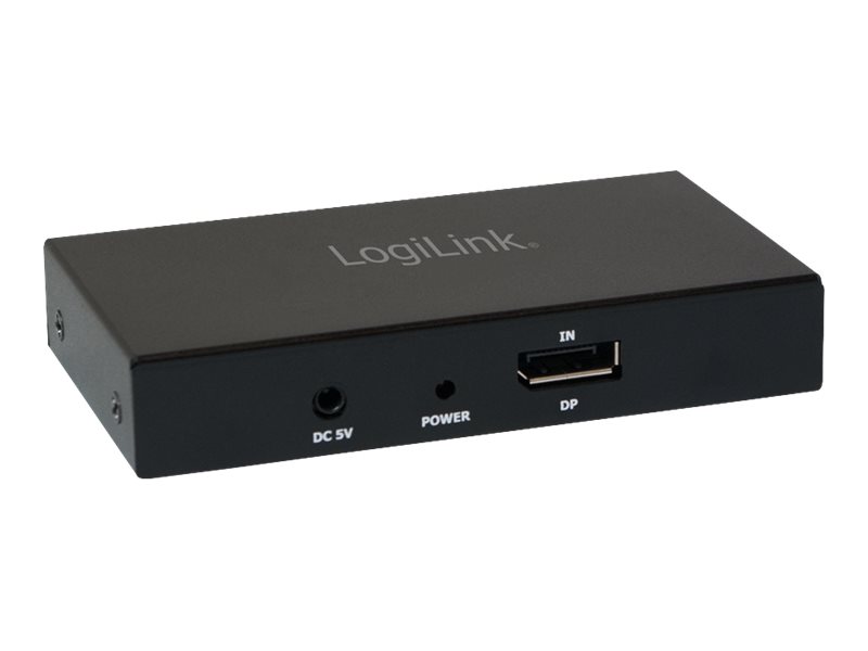LogiLink 4K DisplayPort 1.2 to 2x HMDI - Video-/Audio-Splitter