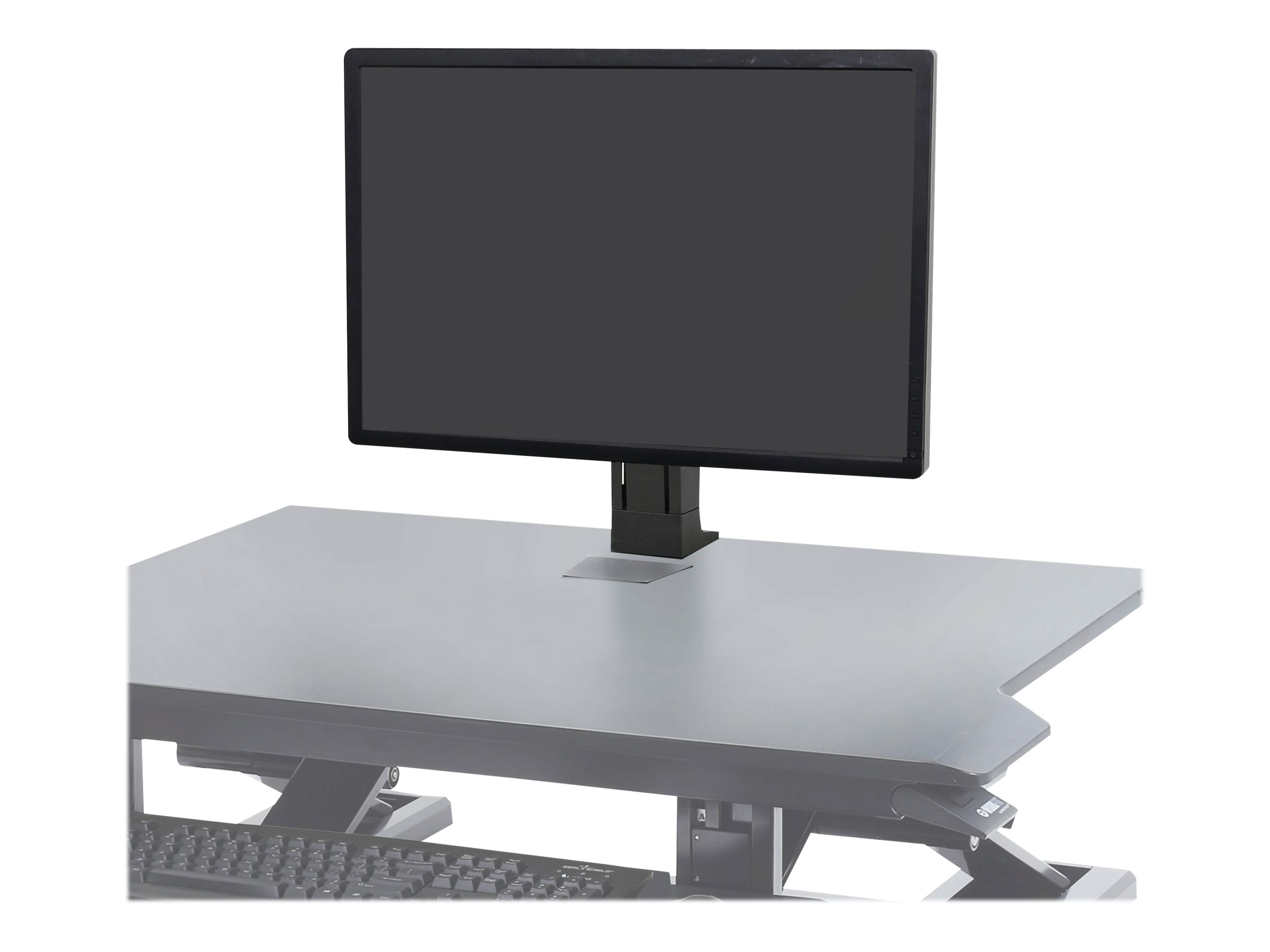 Ergotron WorkFit - Befestigungskit (Halterung für Schreibtisch) - für LCD-Display - Schwarz - Bildschirmgröße: bis zu 61 cm (bis zu 24 Zoll)