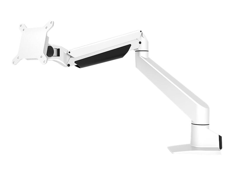 Compulocks Reach VESA Counter Top Articulating Double Jointed Monitor Arm in White - Befestigungskit (Spannbefestigung für Tisch, Monitorarm, VESA-Halterung)
