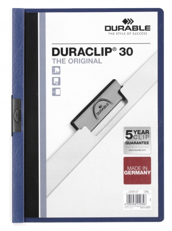 Durable Klemm-Mappe Duraclip Original 30 dklblau - Bürokleinmaterial - A4