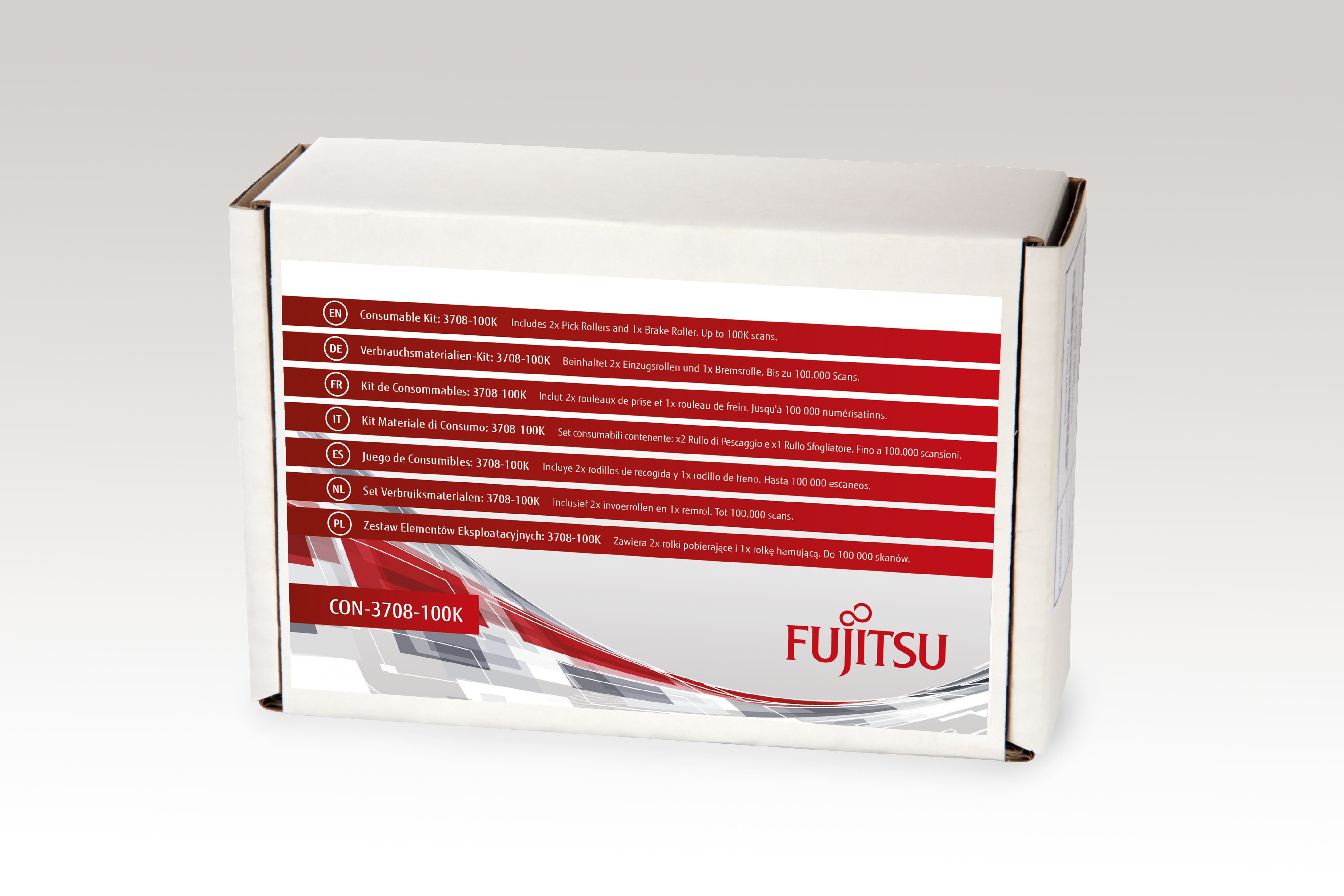 Fujitsu Consumable Kit: 3708-100K - Scanner - Verbrauchsmaterialienkit