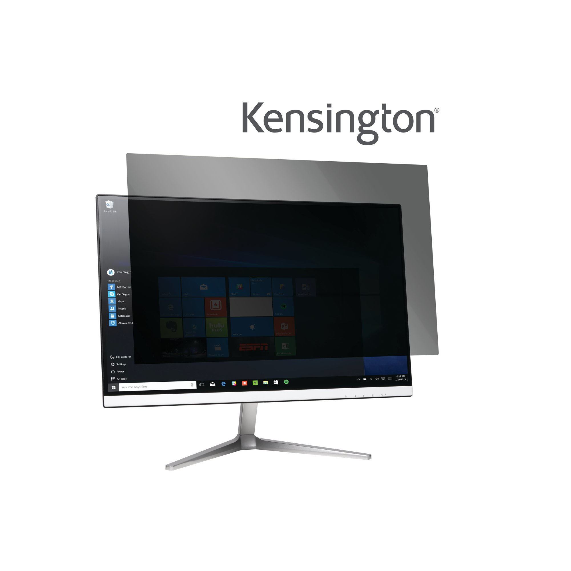 Kensington Blickschutzfilter für Bildschirme - 2-Wege - entfernbar - 86.4 cm wide (34 Zoll Breitbild)