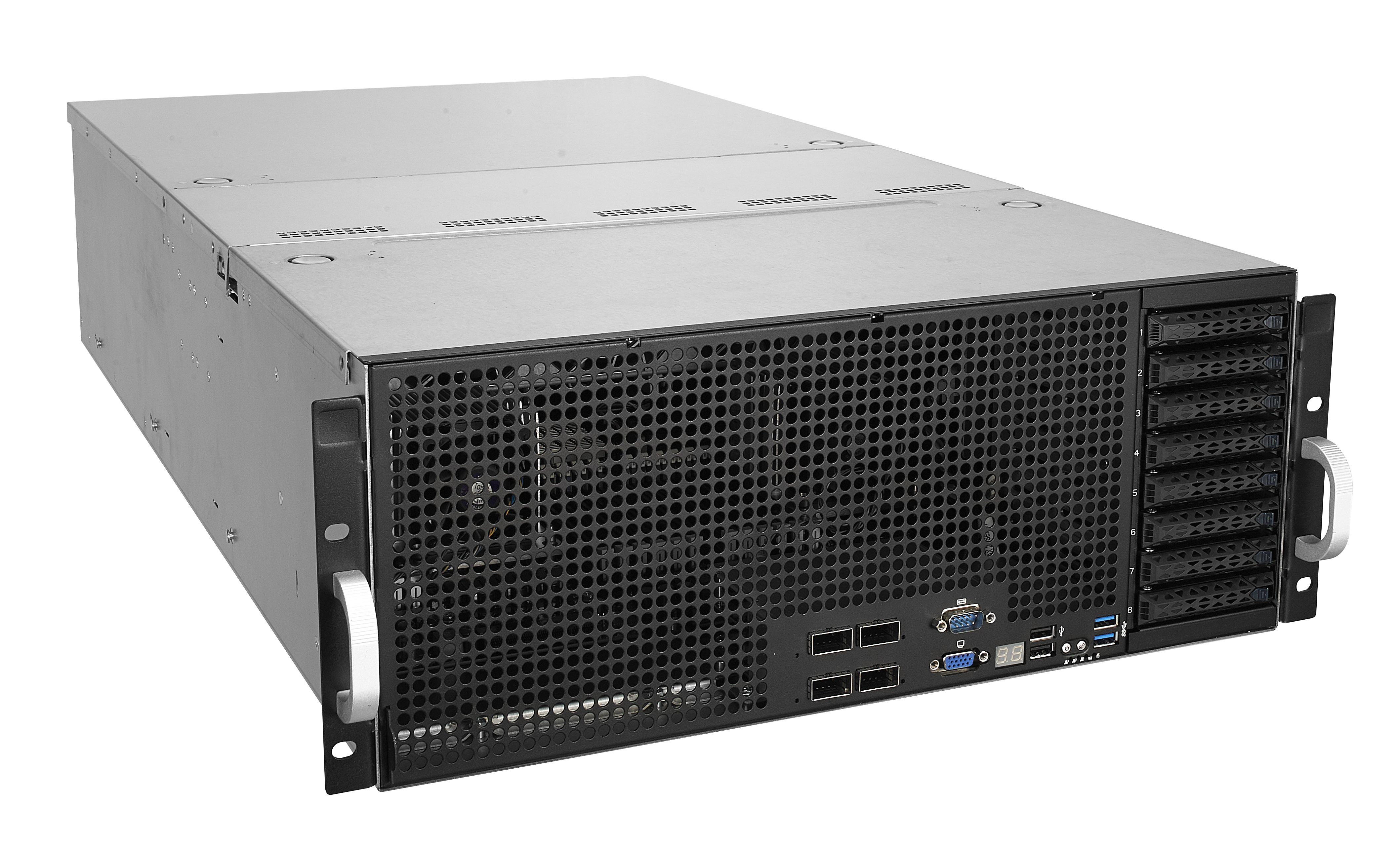 ASUS ESC8000 G4 - Server - Rack-Montage - 4U - zweiweg - keine CPU - RAM 0 GB - SATA/PCI Express - Hot-Swap 6.4 cm (2.5")