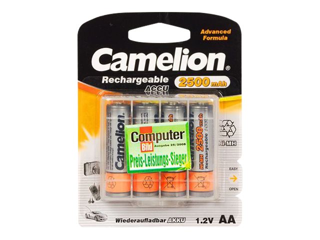 Camelion NH-AA2500-BC4 - Batterie 4 x AA-Typ - NiMH - (wiederaufladbar)