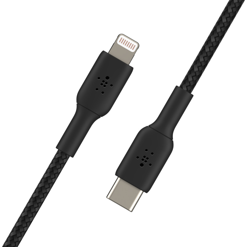 Belkin BOOST CHARGE - Lightning-Kabel - 24 pin USB-C männlich zu Lightning männlich - 2 m - Schwarz - USB-Stromversorgung (18 W)