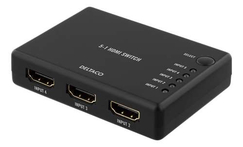 Deltaco HDMI-7043 Video-/audioswitch HDMI