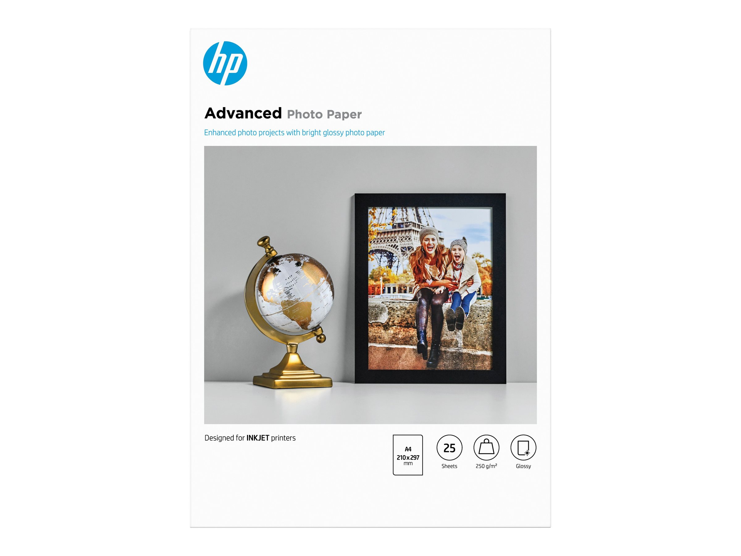HP Advanced Glossy Photo Paper - Glänzend - A4 (210 x 297 mm)